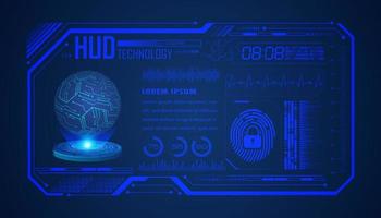 Modern HUD Technology Background vector