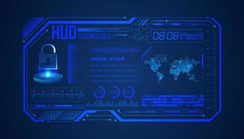Modern HUD Technology Background vector