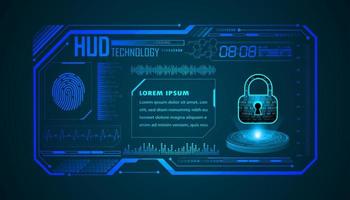 Modern HUD Technology Background vector