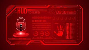 Modern HUD Technology Background vector