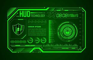 Modern HUD Technology Background vector