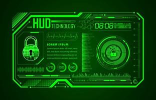 Modern HUD Technology Background vector