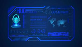 Modern HUD Technology Background vector