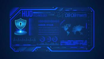 Modern HUD Technology Background vector