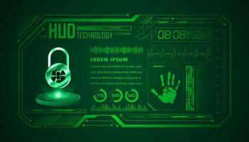 Modern HUD Technology Background vector