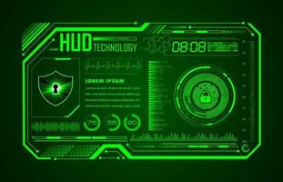 Modern HUD Technology Background vector