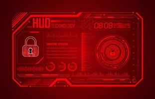 Modern HUD Technology Background vector
