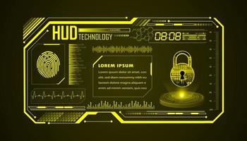 Modern HUD Technology Background vector