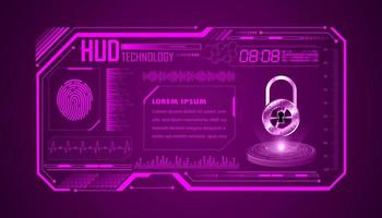 Modern HUD Technology Background vector