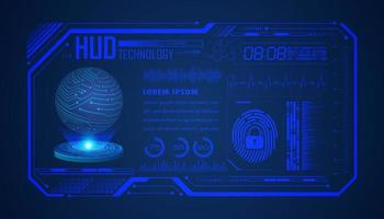 Modern HUD Technology Background vector