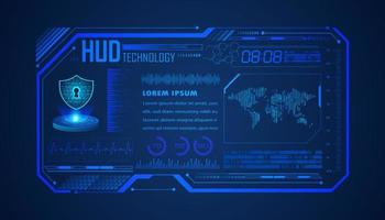 Modern HUD Technology Background vector