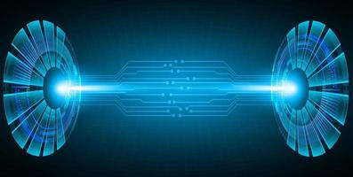 Modern Holographic Projector Technology Background vector