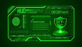 Modern HUD Technology Background vector