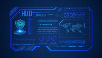 Modern HUD Technology Background vector