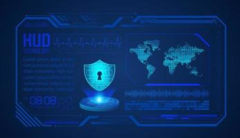 Modern HUD Technology Background vector
