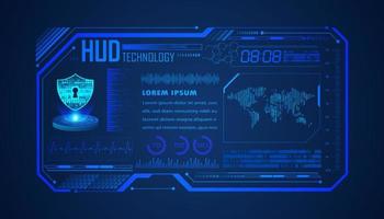 Modern HUD Technology Background vector