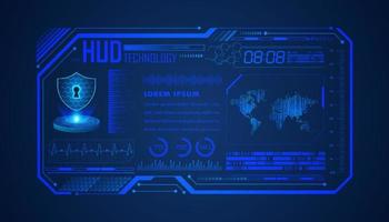 Modern HUD Technology Background vector