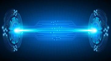 Modern Holographic Projector Technology Background vector