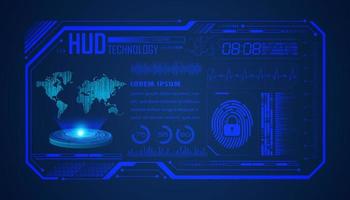 Modern HUD Technology Background vector