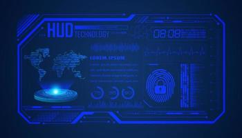 Modern HUD Technology Background vector