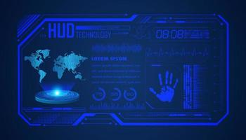 Modern HUD Technology Background vector