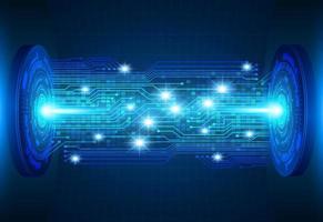 Modern Holographic Projector Technology Background vector