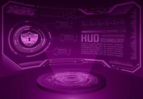 Modern HUD Technology Holograph vector