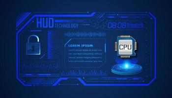 Modern HUD Technology Background vector