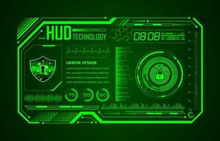 Modern HUD Technology Background vector