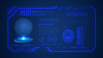 Modern HUD Technology Background vector