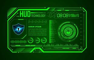 Modern HUD Technology Background vector