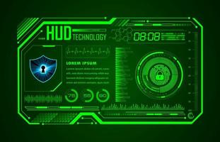 Modern HUD Technology Background vector