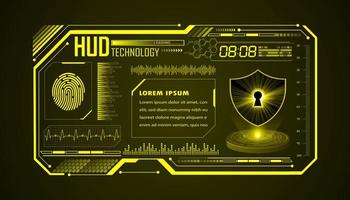 Modern HUD Technology Background vector