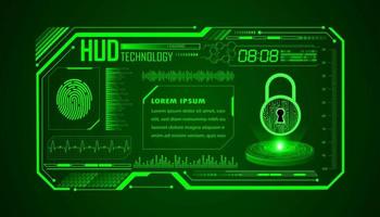 Modern HUD Technology Background vector