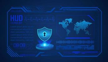 Modern HUD Technology Background vector