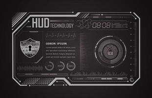 Modern HUD Technology Background vector