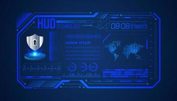 Modern HUD Technology Background vector