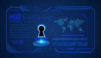 Modern HUD Technology Background vector