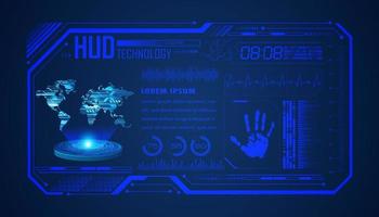 Modern HUD Technology Background vector