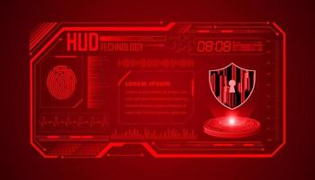 Modern HUD Technology Background vector