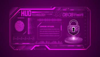 Modern HUD Technology Background vector