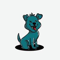 cute dog art vector