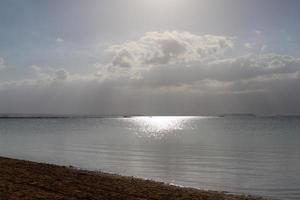 Nature and landscapes of the Dead-salty sea. photo