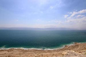 Nature and landscapes of the Dead-salty sea. photo