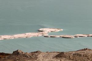 Nature and landscapes of the Dead-salty sea. photo