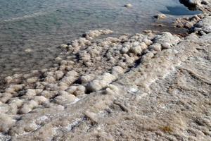 Nature and landscapes of the Dead-salty sea. photo