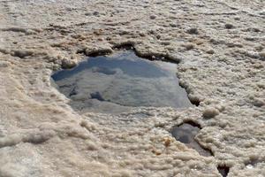 Nature and landscapes of the Dead-salty sea. photo