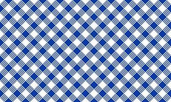 Retro Vintage Seamless Blue Gingham Pattern Checkered Fabric Cloth vector