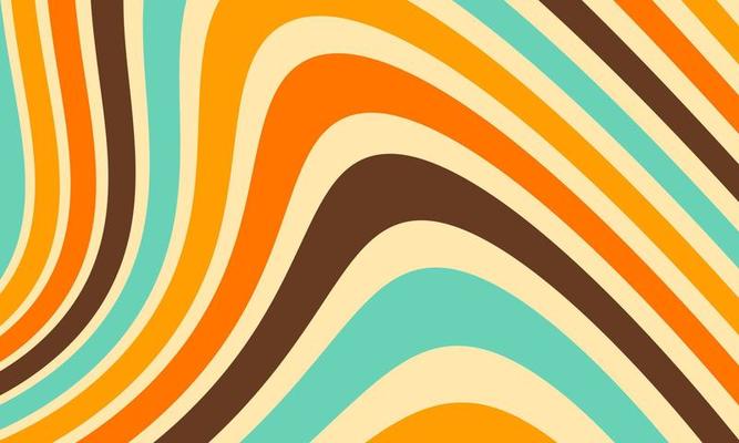 Abstract Retro Wallpaper Vector Pattern