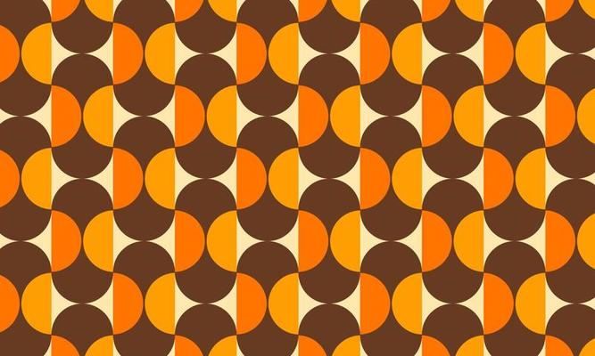 Abstract Retro Wallpaper Vector Pattern